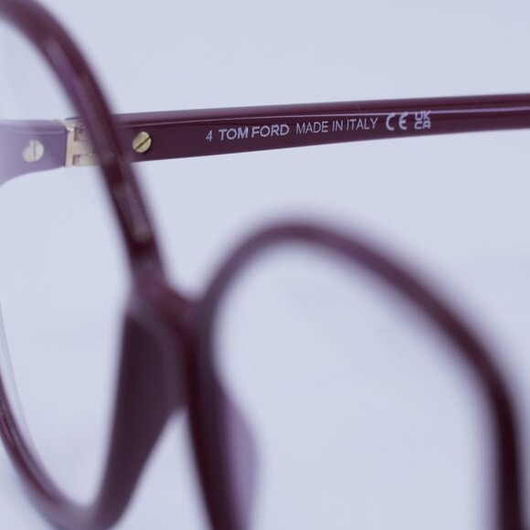 🕶️ New Tom Ford FT5845-B 074 Eyeglasses - Bordeaux Frame - Picture 5 of 9